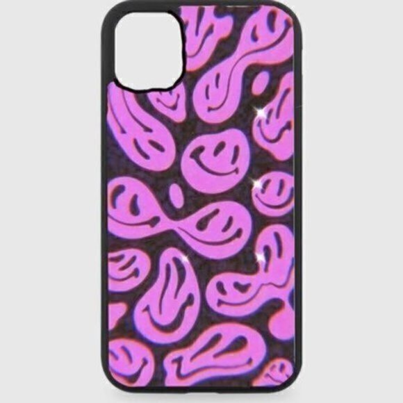 PINK Groovy Smiley Phone Case - Picture 1 of 1